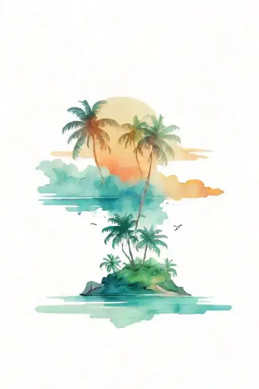 Tropical Beach Landscape