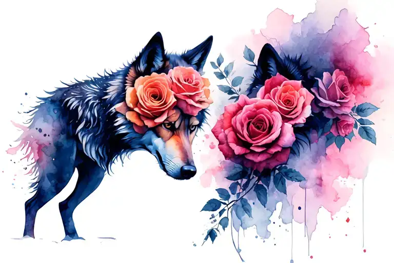 2 Wolfsblended By Roses Intertwined