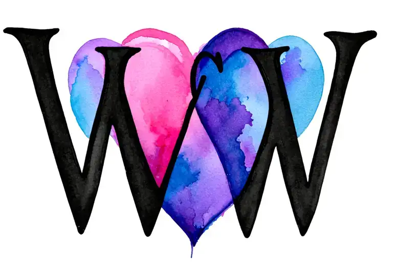 Www Initials Intertwined Hearts