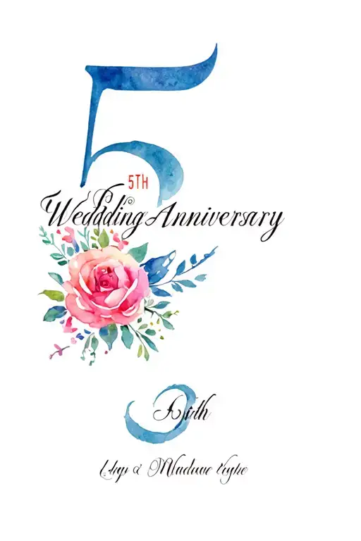 5Th Wedding Anniversary Tattoo Made