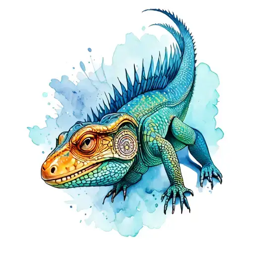 Shamanic And Spiritual Iguana