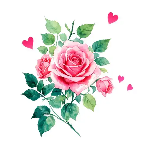 Roses And Hearts