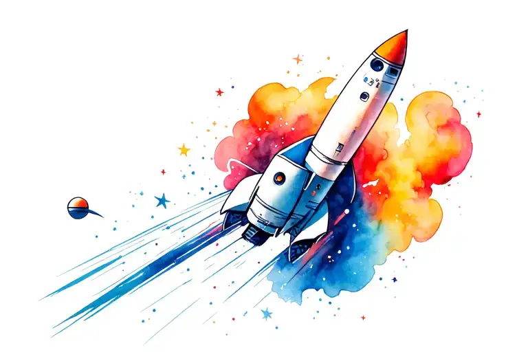 Space And Rocket Attack Like Bolido