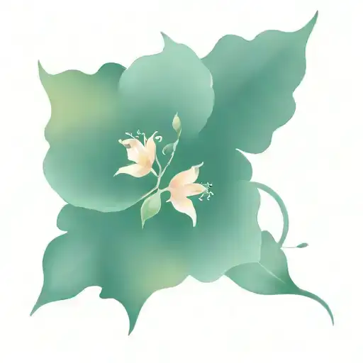 January Birth Flower Intertwined With Music Notes