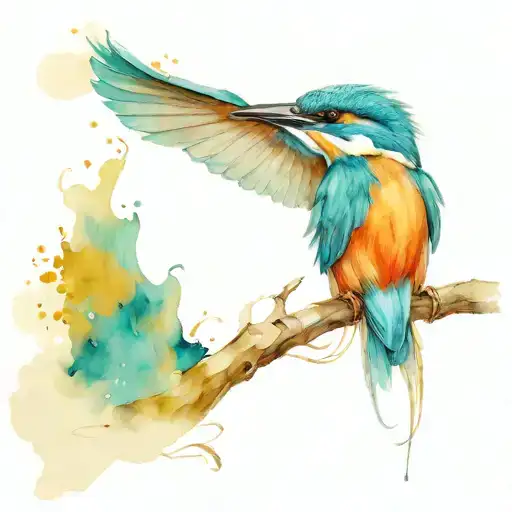 Kingfisher Flying