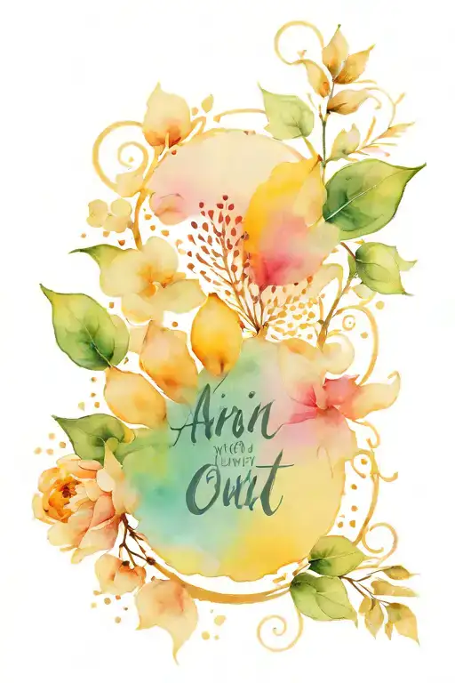 An In And Out With Ashna's Name Written
