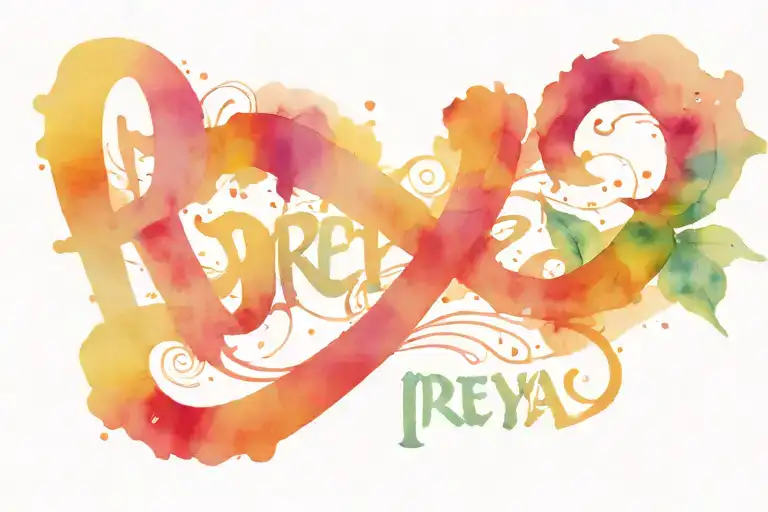 Text 'Preeya' Name