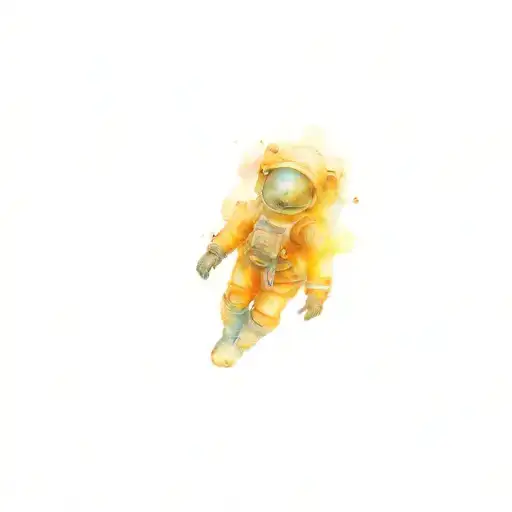 Astronaut Floating