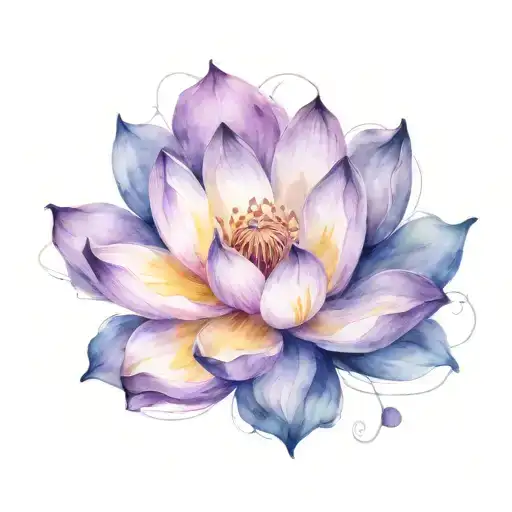 Purple Lotus Flower