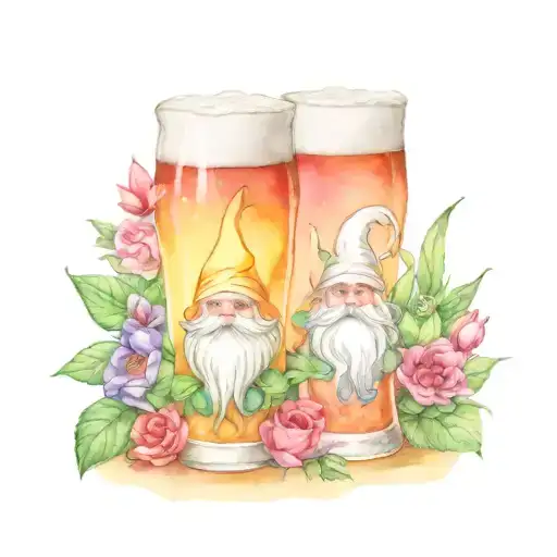 Gnome Garden Drinkg Beer