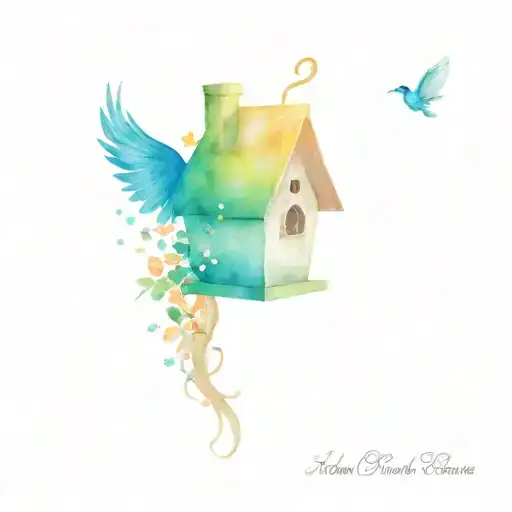 Birdhouse And Fairies