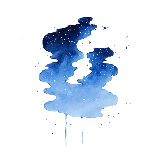 A View Of The Night Sky With No Stars But A Breeze