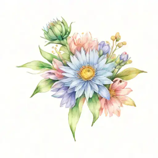 Fine Line Aster Arm Band