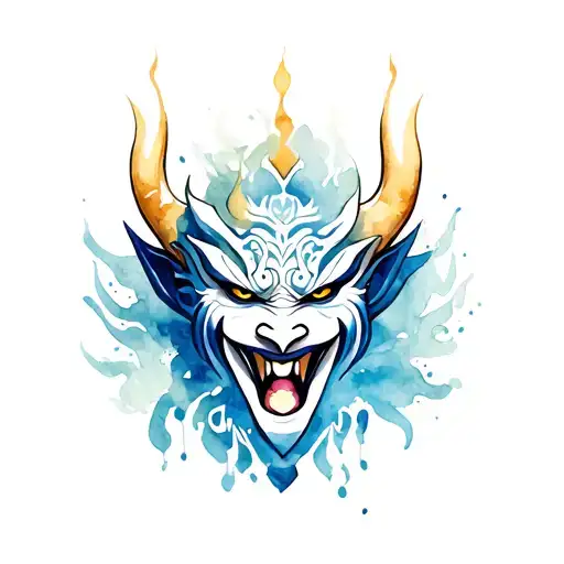 Oni Mask Surrounded