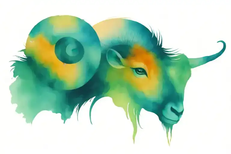 Ram Horn Peircing Into Left Eye