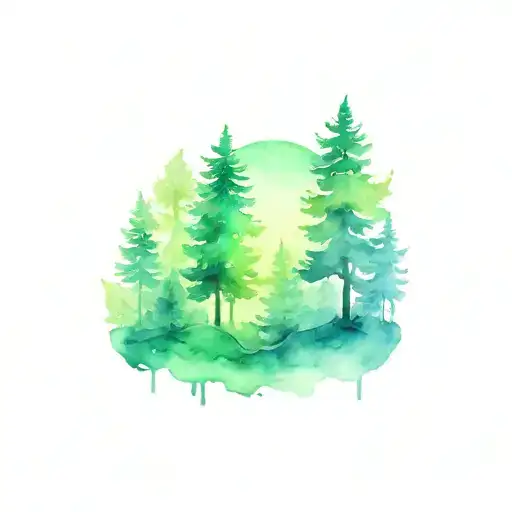 Forest Mystical Not Too Colourful