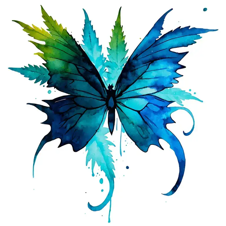 Music Marijuana Butterfly Flying