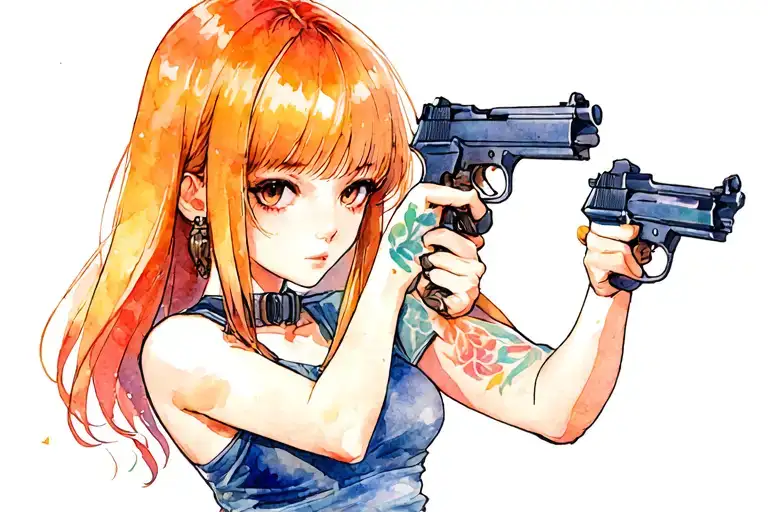 Anime Girl With Guns