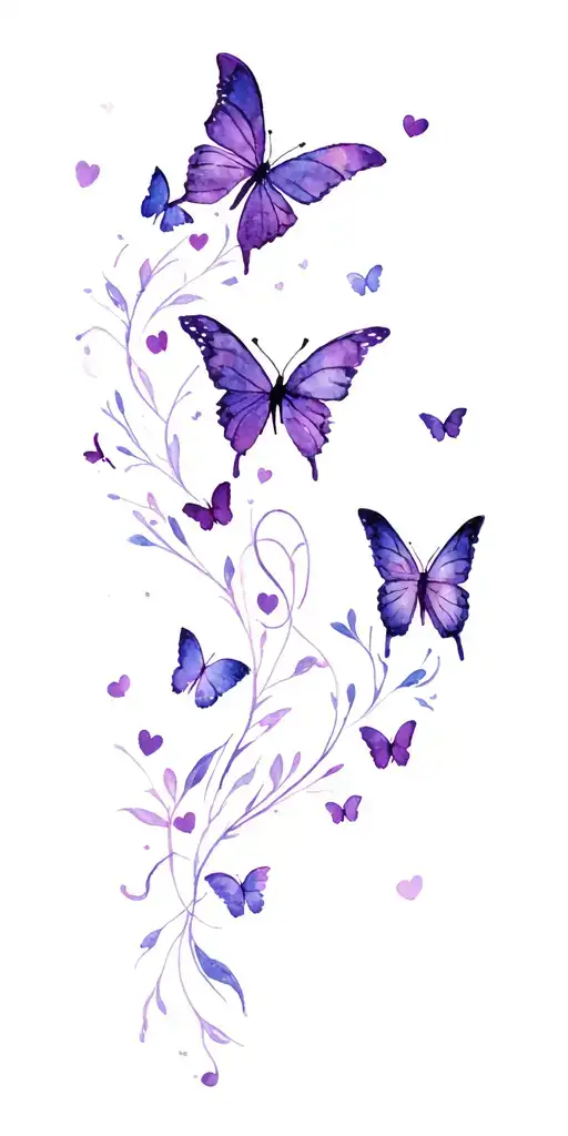 Bts Purple Love Butterfly Music Army