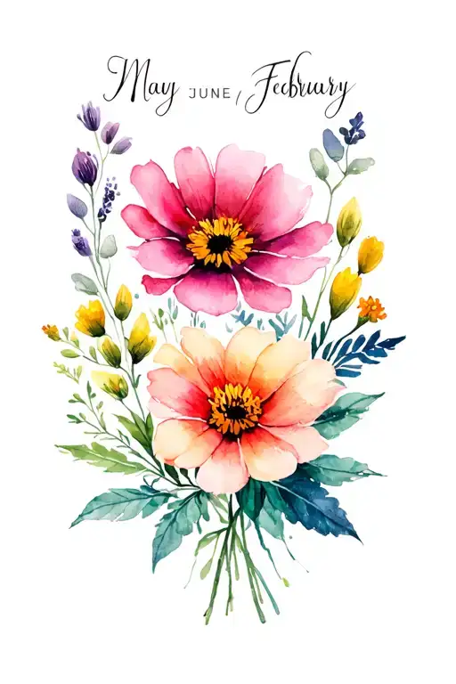 May June July September February Birth Flowers
