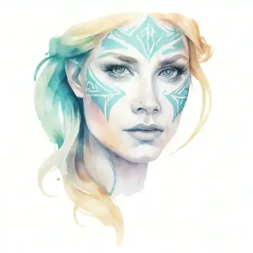 Viking Woman Face