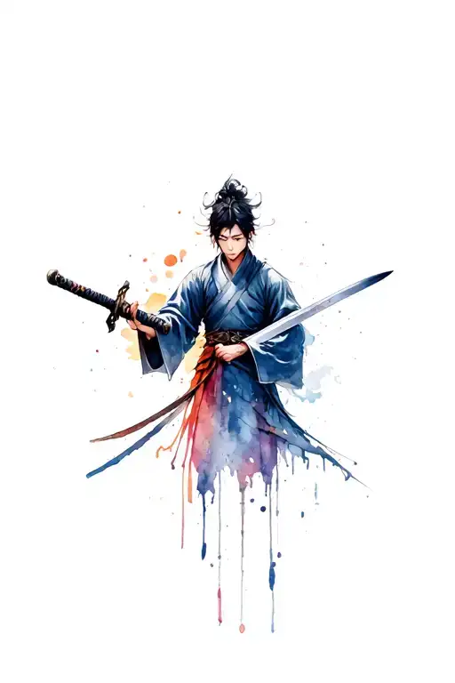 Min Yungi With A Sword In His Hands