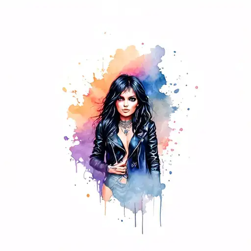 Rock Chick In Leather