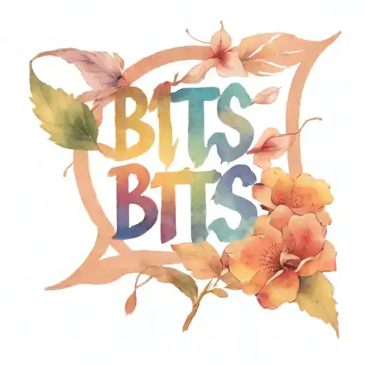 Bts Name And Bts Logo With Bts Army Logo