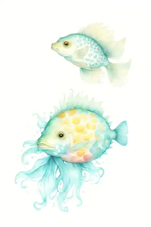 Shell And Puffer Fish