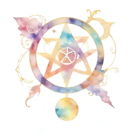 Astrology Symbols Intertwined