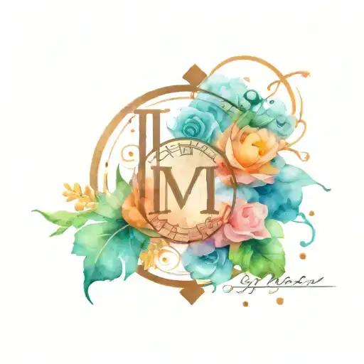 My Birthday In Roman Numeral With My Zodiac Sign Behind It