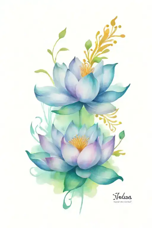 Lotus And Phoenix Flying