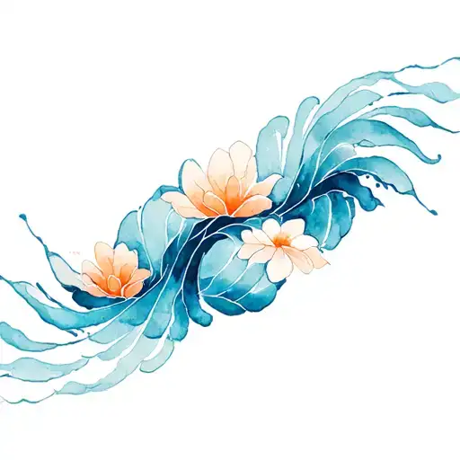 Zen Aesthetic Patterns And Waves With Sheika Patterns From Breath Of The Wild