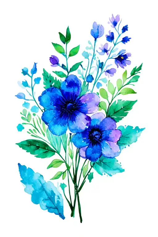 April November December Birth Flower Bouquet