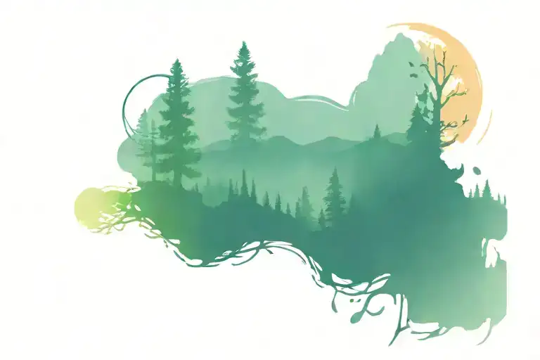 Wilderness Scene Inspired