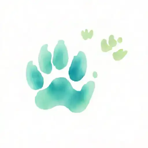 Pet Loss Dog Paw Print