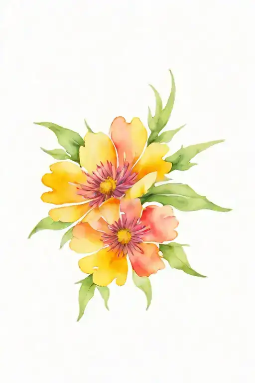 Aster And Marigold