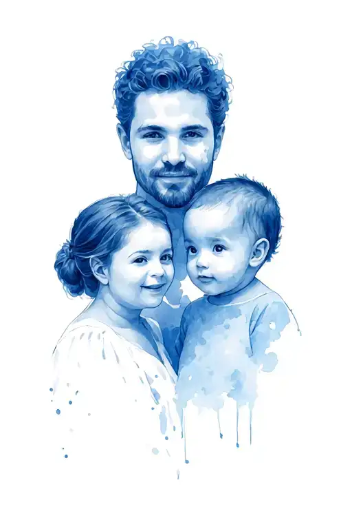 Leon With Wife And Four Babies Mask