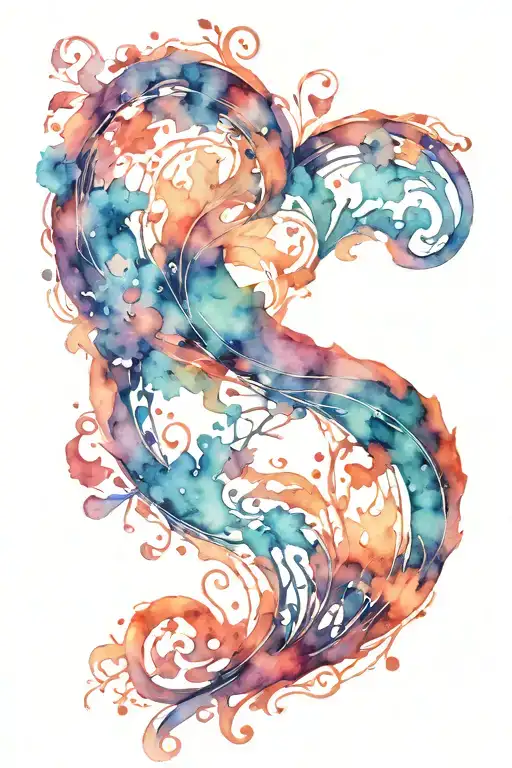 Semi Colon Inside Heart Shape Surrounded