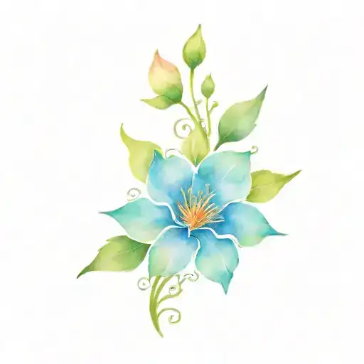 Let Them Wording Included With This Flower