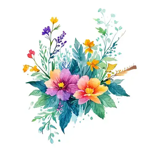 Hunting And Fishing With Flowers Wrapping