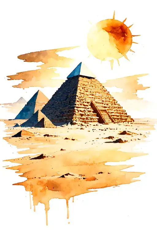 Prince Of Egypt Pyramid Sun Desert
