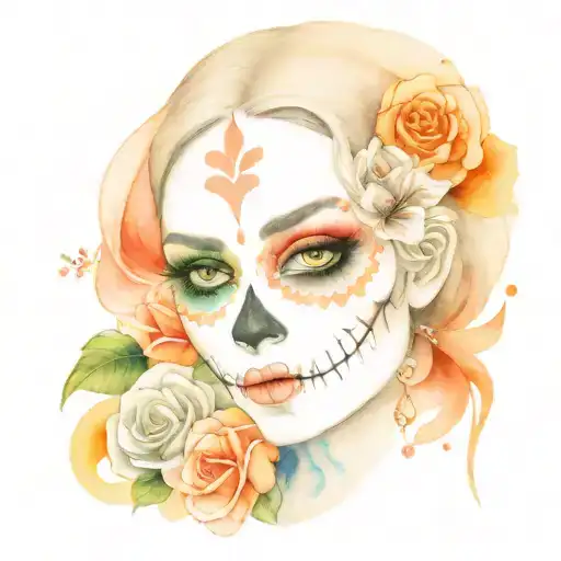 La Catrina Girl Wich Face