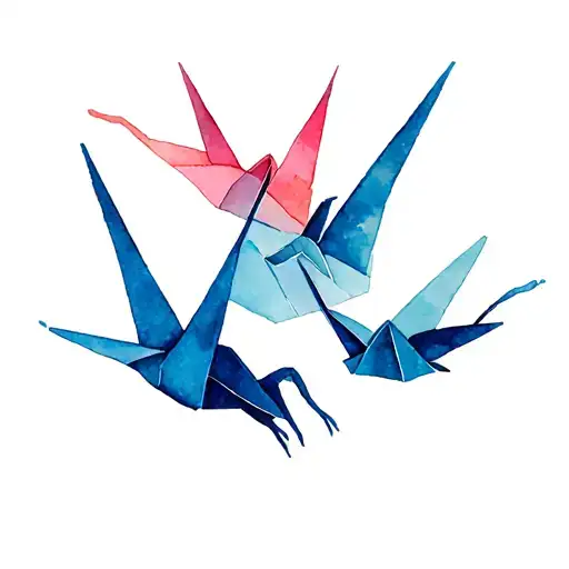 Three Paper Crane