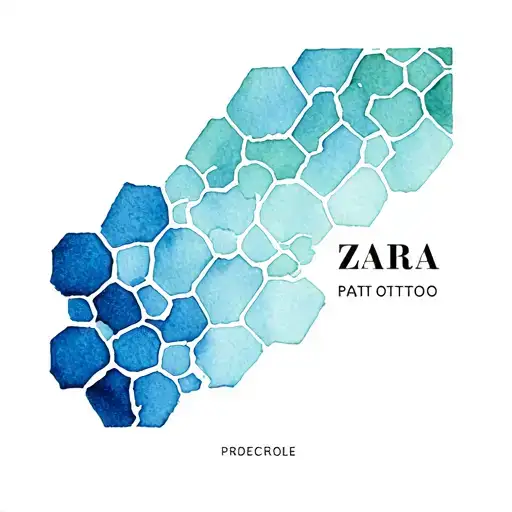 Name Zara And Honeycomb Pattern