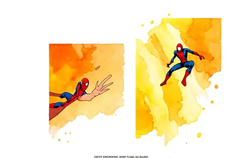 Spiderman On The External Right Forearm