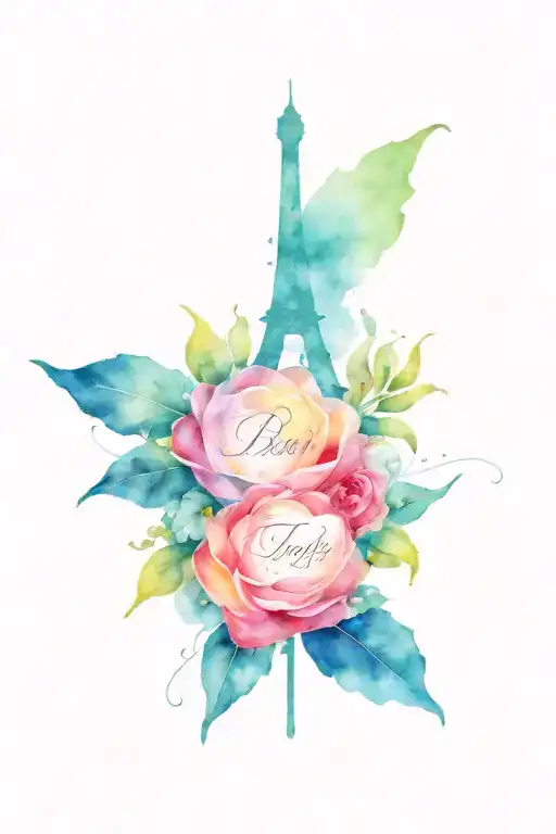 Paris And Troy Name Written
