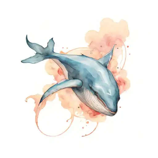 Blue Whale Swimming