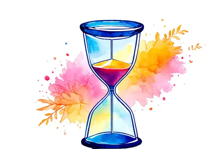 Emo Inspired Hourglass