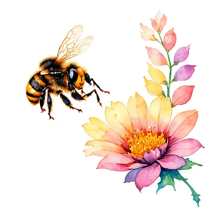 Bee Collecting Nectar